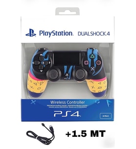 Playstation DualShock 4 Uyumlu V2 Yenilenmiş Ps4 Oyun Kolu Pc + Ps4 (1.5MT ŞARJ KABLOSU) HEDİYEE