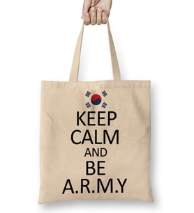 Bts Army Bangtan Boys Kore Bez Çanta Uzun Saplı
