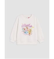 LCW Kids Ekru Winx Club Baskılı Sweatshirt