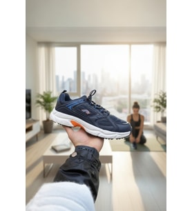 Enoch Erkek Spor ve Yürüyüş Ayakkabısı Tam Ortopedik Tabanlı Kalın Tabanlı Retro Dad Shoe