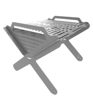 Kamp Ayısı® X-Mangal™: Çelik Mangal Katlanabilir Izgara Çantalı, Taşınabilir, Da (Gri)