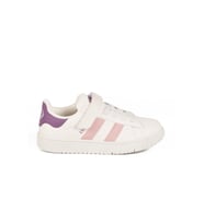 Cool Beyaz Pudra Cırtlı Hafif Kız Çocuk Sneaker Cooper F (Beyaz-Pudra)