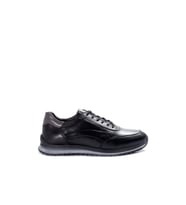 FAST STEP Hakiki Deri Erkek Spor Ayakkabı 855MA415 (Siyah)