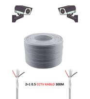 FURY 2+1 0.50mm Cctv Kablo Güvenlik Kamera Kablo 300m Metre
