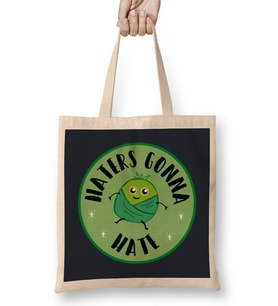 Christmas Brussel Sprouts Haters Gonna Hate Bez Çanta Uzun Saplı