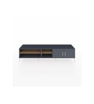 Hyperion TV Ünitesi 3 Raflı 2 Kapaklı 220x44x51 Antrasit-Antrasit/Çam