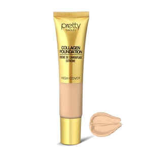 Pretty Beauty High Cover Yüksek Kapatıcı Etkili Collagen Fondöten 40 ML NO:03