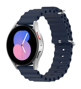 Samsung Galaxy Watch Gear S2 3 41 42 Active 2 40 44 mm Kordon Ocean Silikon Kord (Lacivert)