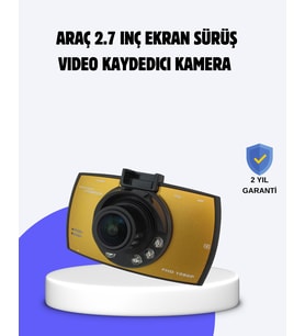 Full HD Araç Kamerası G Sensor Gece Görüşlü Dash Cam