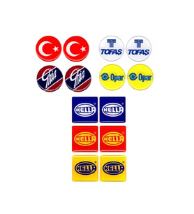 Plaka Damla Sticker Etiket Pulu Karışık TOFAŞ Özel Suya Güneşe Dayanaklı Kaliteli