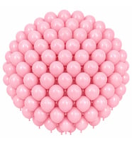 Pembe Renk Lateks makaron Balon (30 cm) - 100 Adet