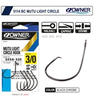 Owner 5114 Mutu Light Black Chrome İğne No: 2