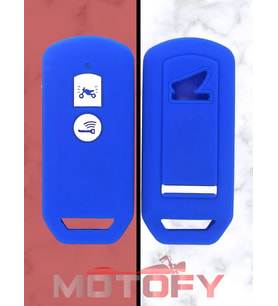 HONDA PCX FORZA MOTOSİKLET SİLİKON ANAHTARLIK - ANAHTAR KILIFI MAVİ