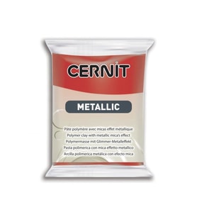 Cernit Metallic Polimer Kil 56 gr 400 Red 