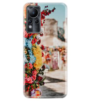 INFINIX Note 11 Pro Note 10 Hot 9 Play Kılıf Desemli Silikon Gerçek Çiçekler 1743