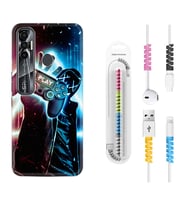 Tecno Spark 6 6 Go 8C 8 Pro 7 7 Pro Kılıf Kablo Koruma Spiral Silikon Play Me 1757