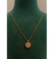 Monalisa Home Gold Renk Parlak Taş Figürlü Gösterişli Kolye
