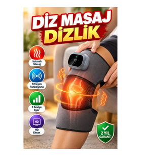 Isıtmalı ve Titreşimli Diz Masaj Cihazı – 3 Seviyeli HD Ekranlı
