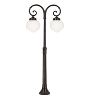 AVONNI BSU-68187-2BSY-OP Siyah Boyalı Dış Mekan Aydınlatma E27 Aluminyum ABS Akrilik Cam 65cm