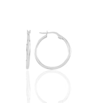 Söğütlü Silver Gümüş  29 mm şarnel halka küpe