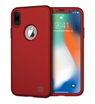 Buff iPhone X ile Uyumlu 4D Kılıf Red (Kırmızı)