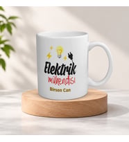 Kişiye Özel İsimli Elketrik Mühendisi Meslek Kupa Bardak