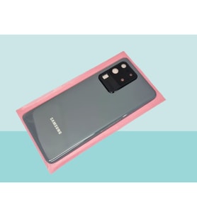 Samsung Galaxy S20 UTRA Uyumlu Arka Kapak Batarya Kapağı FÜME - FULL LENSLİ