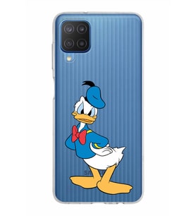 Samsung Galaxy M12 Kapak Donald Duck Tasarımlı Şeffaf Silikon Kılıf