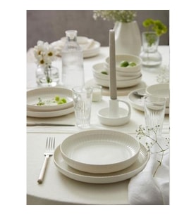 Kütahya Porselen Bone Crest 24 Parça Yemek Takımı Sade