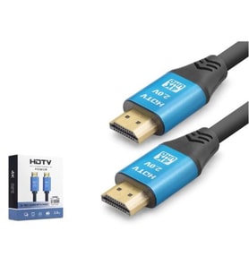 NODAR ND4052 HDMI 2.0 Kablo 4K 60 Hz OD 8.0 mm 5 m Siyah Mavi