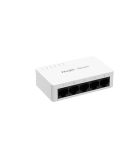 RUIJIE REYEE RG-ES05F 5 PORT 10/100 YONETILEMEZ DESKTOP SWITCH PLASTİK KASA