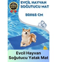 Çok Amaçlı Jel Dolgulu Kendinden Serinletici Evcil Hayvan Kedi Köpek Soğutucu Yatak Mat 50x65 cm
