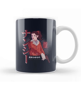 Stranger Things Nancy Wheeler Japanese Text Kupa Bardak Porselen