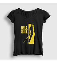 Presmono Kadın Siyah Beatrix Film Kill Bill T-Shirt 246249tt