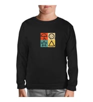 Squid Game -Candy Game Siyah Çocuk Sweatshirt