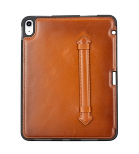 Apple iPad 10.nesil Uyumlu 10.9 inç Deri Kılıf RST2EF (Taba)