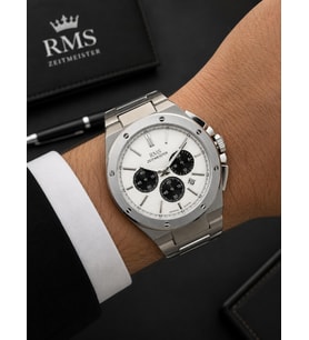 RMS Romanson Premium Erkek Kol Saati Çelik Kordon 5 ATM Su Geçirmez Kronometreli Kadran AG2134.10