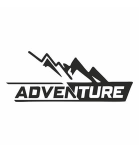 Adventure 4x4 Araba Sticker siyah 20x10 CM (Siyah)
