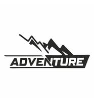 Adventure 4x4 Araba Sticker siyah 20x10 CM (Siyah)