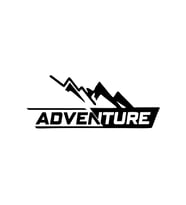 Adventure 4x4 Araba Sticker siyah 20x10 CM (Siyah)