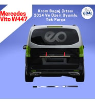 Mercedes Vito W447 Krom Bagaj Çıtası 2014 Üzeri P. Çelik