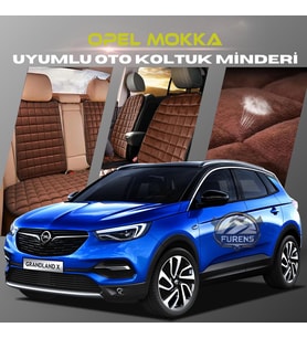 Opel Mokka Kahverengi Renk Tay Tüyü Cepli & Terletmez Sırtlı Oto Koltuk Minder Seti - Koltuk Koruma Kılıfı (ÖN & ARKA TAM SET)