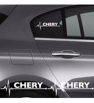 Chery İçin Uyumlu Aksesuar Oto Ritim Sticker 2 Adet 20*9 Cm