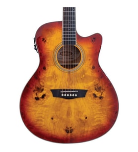 Washburn Deep Forest Burl Ace Amber Fade Elektro Akustik Gitar