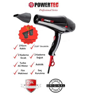 POWERTEC Tr-901 Profesyonel Fön Makinesi