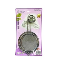 Çelik 3'li Süzgeç 16-18-20 cm