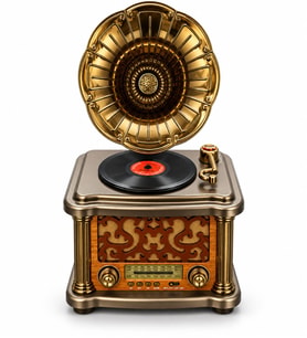 Ultratekno FX-2503B Büyük Boy Gramofon Şeklinde Bluetooth Radyo MP3 Çalar Hoparlör