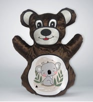 BK Gift Sevimli Koala Tasarımlı Kahverengi Ayıcık Yastık-1