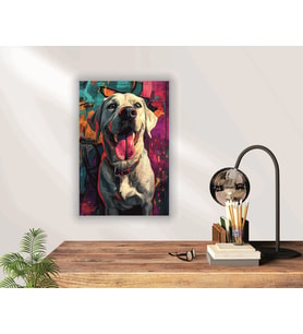 Köpek Temalı Cam Tablo
