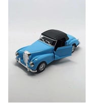 Nostaljik Klasik Metal Çek Bırak Araba Mavi Kapılar Açılır ( 1/36 Ölçek ) Mod:3
